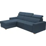 Eka Rohová sedačka MONSUM, 245 cm Roh pohovky: Levý roh, Barva látky: MONOLITH 77 (Námořnická modrá)