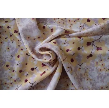 Metráž - Chifon Pes ŽLUTÁ ORCHIDEJ TE32778019 - látka na šaty - Vzorovaná, 150 cm