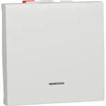 Schneider Electric NU320618N Unica - Tlačítko s orientační kontrolkou řazení 1/0So, 2M, Bílé