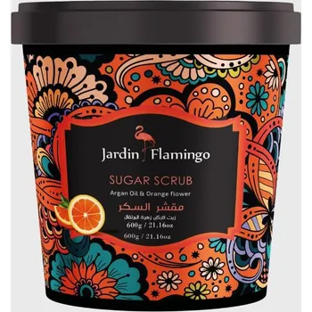 Tělový peeling Jardin Flamingo Sugar Scrub Argan & Orange Flower cukrový tělový peeling 600 g