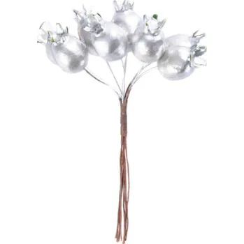 Vánoční dekorace Větvička MAGICHOME VÁNOCE, šipky, stříbrná, 13 cm