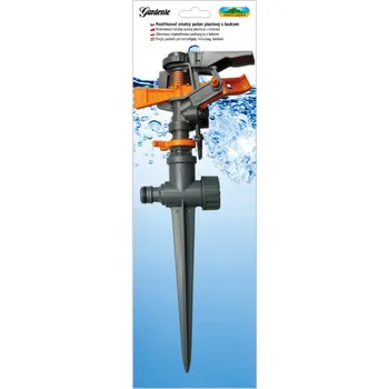 Postřikovač Postřikovač otočný pulzní plastový s plastovým bodcem