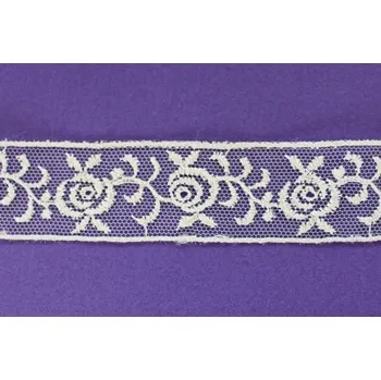 Stuha Krajka metr. TYL SMETANOVÁ RN13339002 - Smetanová, 24 mm