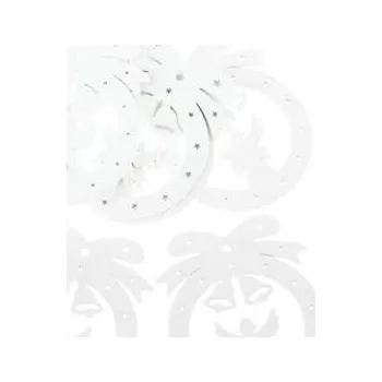 Výtvarná sada Dřevěná ozdoba s andělem - bílá 6 ks