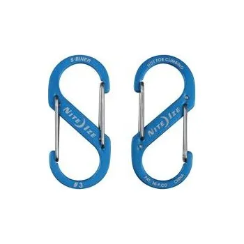 Nite Ize S-biner Hliníková oboustranná karabina - #3 modrá