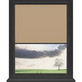 Roleta Dekodum Zatemňovací roleta v antracitové kazetě, barva látky Tan Šířka (cm): 30, Výška (cm): Standardní (do 150 cm), Strana mechanismu: Práva