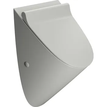 Pisoár GSI COMMUNITY urinál se zakrytým přívodem vody s otvory pro víko 31x54,5cm, cenere mat