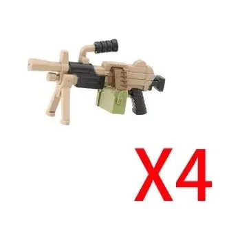 ostatní stavebnice Vojenské stavebnice s mini figurkami a zbraněmi | komponenty styl lego - WG226-4PCS