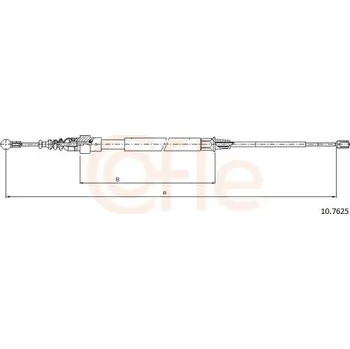 Auto-moto Tažné lanko, parkovací brzda COFLE 10.7625