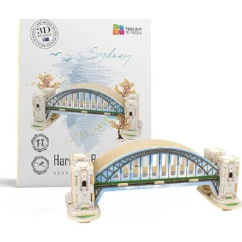 3D puzzle NiXiM Dřevěné 3D puzzle - Harbour Bridge