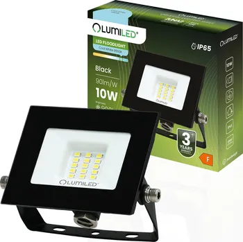 Reflektor LED ZUNA2 10W 900lm 6500K IP65 Černý LUMILED