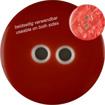 Knoflík Knoflík dámský DILL oboustranný ve vínové barvě - Vínová, 23 mm