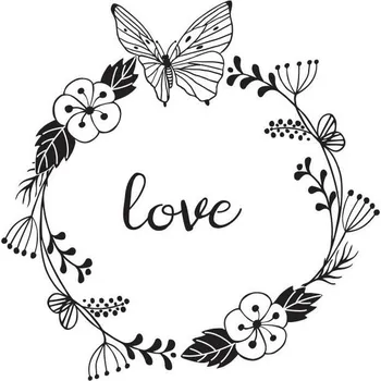 Dětské razítko Dřevěné razítko Aladine velikost F - láska