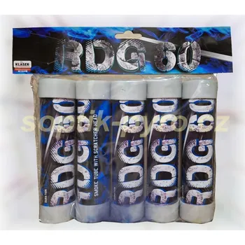 Zábavní pyrotechnika dýmový granát (škrtací, modrý dým) - 5 kusů (zábavní pyrotechnika kategorie T1 (prodejné od 18 let))