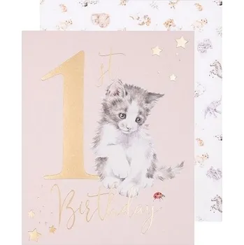 Přání k narozeninám "A Purrfect Day" Wrendale Designs – kotě