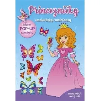 omalovánky Princezničky - omalovánky modrý sešit