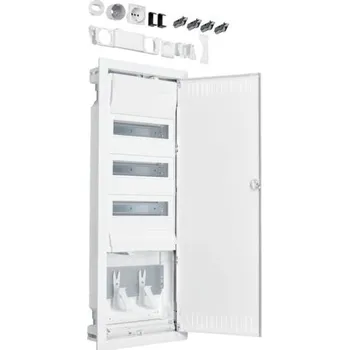 Rozvaděč Hager VH603NWH Rozvodnice volta hybrid do dutých příček, 36 mod., s 1 MP, plechová perf. dvířka