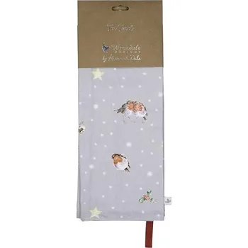 Utěrka Wrendale Designs "Season's Tweetings" - Vánoční červenky