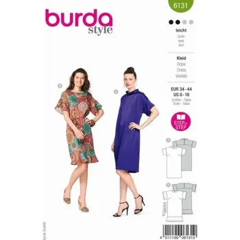 Volný čas Střih na dámské šaty 6131 Burda -