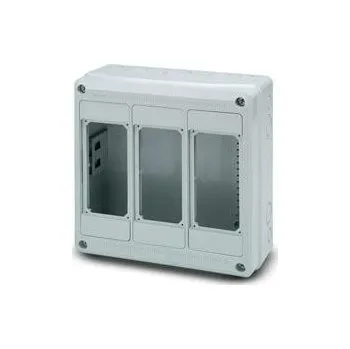 Rozvaděč Famatel 3969 Skříň ACQUA Combi IP65, 3 otvory, bez modulů, 330x330x130mm (pro blok. zásuvky)