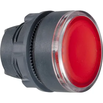 Stykač Schneider Electric ZB5AA48 Ovládací hlavice stiskací, lícující s průhledným hmatníkem - rudá