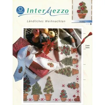 Návod na vyšívání VÁNOCE STROMEČKY UBRUS - A4 -