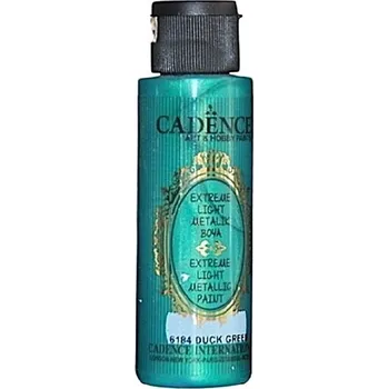 Vodová barva Cadence Metalická barva Cadence Extreme Light, 70 ml - duck green, zelená