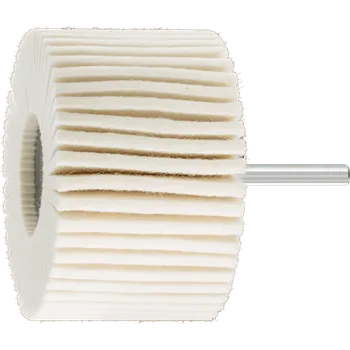 Brusný kotouč Pferd 44388050 | Leštící filcový lamelový vějíř se stopkou FLS průměr 80x50-6x40 mm, W