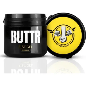 Lubrikační gel BUTTR Fist Gel Numbing 500 ml, lubrikační gel na vodní bázi pro fisting