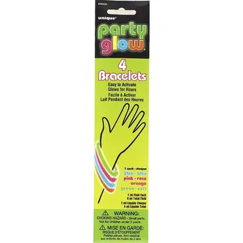 Party dekorace SvítícíÍ náramky GLOW 8" 4ks