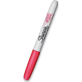 Pastelka Permanentní popisovač Sharpie Metallic výběr barev červená