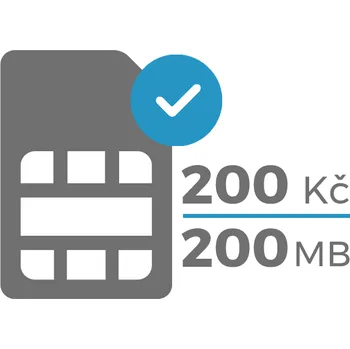 SIM karta Secutek Aktivovaná SIM karta (200,-Kč / 200 MB)