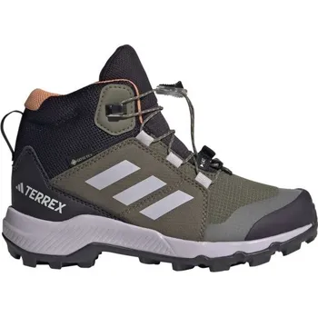 Dětská sportovní obuv Dětské outdoorové boty adidas TERREX MID GTX K 5 Khaki, Černá, Růžová