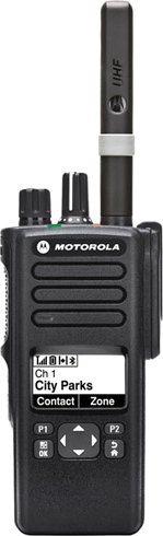 Motorola DP4600E VHF VYSÍLAČKY DIGITAL ANALOG MDH56JDQ9VA1AN Volba BATERIE: IMPRES LIION 1950 mAh IP68 (-30°C), Volba NABÍJEČE: BEZ NABÍJEČE