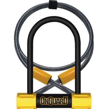 Zámek na kolo Zámek OnGuard BULLDOG 8015 Mini DT U-Lock - Černo/žlutá, 90x140mm