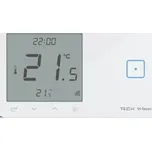 Tech-Controllers SINUM WSR-01L-WH Termostat + vypínač jednoduchý, bezdrátový, levý - bílá WG.23.0080