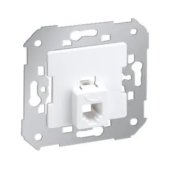 Elektrická zásuvka Simon 75481-30 Jednonásobná telefonní zásuvka RJ12 bílá