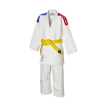 Kimono Mizuno Kodomo with band(U) / Tricolore Kimono na judo 140 cm, bílá / modrá / červená