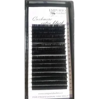Péče o řasy a obočí Řasy FLAT černé CASHMERE EXTRA BLACK 0,20 C LESKLÉ!! EMPORIO Lashes