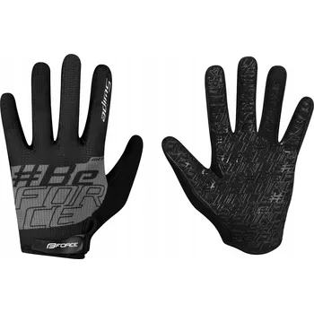 Cyklistické rukavice Cyklistické rukavice Force L šedé