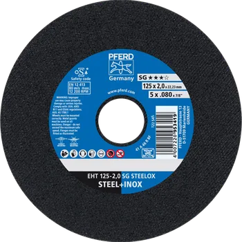 Řezný kotouč Pferd 61320120 | Řezný kotouč 125 x 2,0 x 22,23 mm, SG STEELOX
