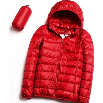 Dámská softshellová bunda Dámská plus size prošívaná bunda s kapucí Barva: Červená, Velikost: 5XL