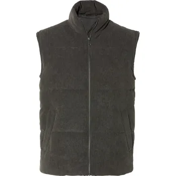 LIVERGY® Pánská manšestrová vesta (M(48/50), šedá)