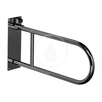 Madlo do koupelny Sanela Nerezové madlo sklopné, 550 mm, lesklá nerez, SLZM 03S