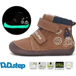Celoroční obuv DDstep barefoot A063-42719A Chocolate svítící ve tmě/chlapecké Velikost: 35
