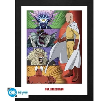 Plakát One Punch Man Zarámovaný plakát -Villains