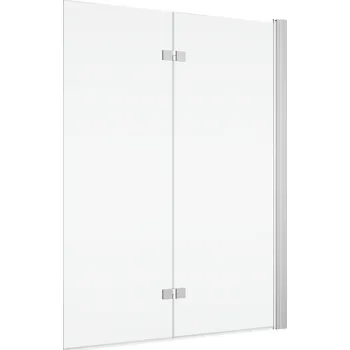 Vanová zástěna Ronal Bathrooms (Sanswiss) Dvoudílná skládací vanová zástěna Ronal Solino - montáž vpravo 900 x 1500 mm, aluchrom/sklo čiré