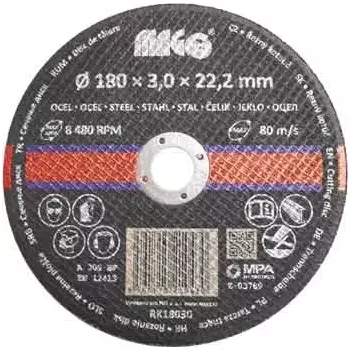 Řezný kotouč Řezný kotouč na kov MAGG 180x3,0x22,2 mm