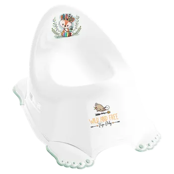 Kojenecká hygiena Tega baby Hrající dětský nočník protiskluzový Tega LIŠKA INDIÁN BÍLÝ