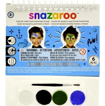 Výtvarná sada Snazaroo Barvy na obličej s postupem - Chlapci